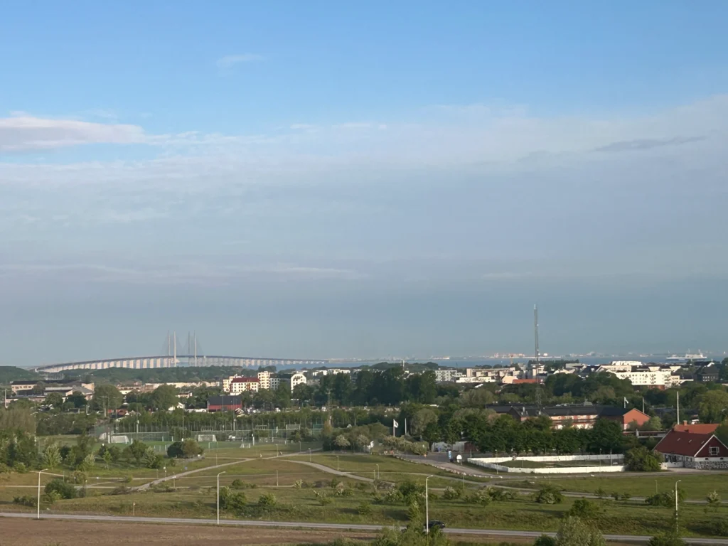 Tidig morgon över västra Malmö
